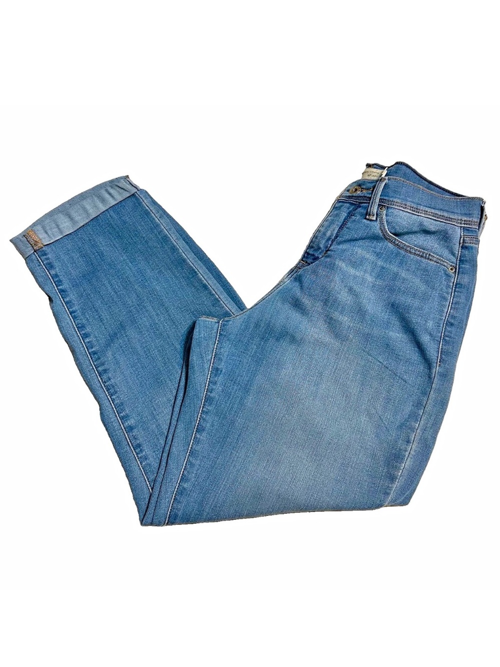 Levi’s Perfectly Slimming Denim Jeans 4 High Rise Cropped Rolled Cuff Light Wash